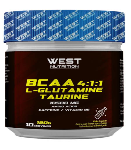 West Nutrition BCAA 4:1:1 + L-Glutamine + Taurine 120g Kolalı